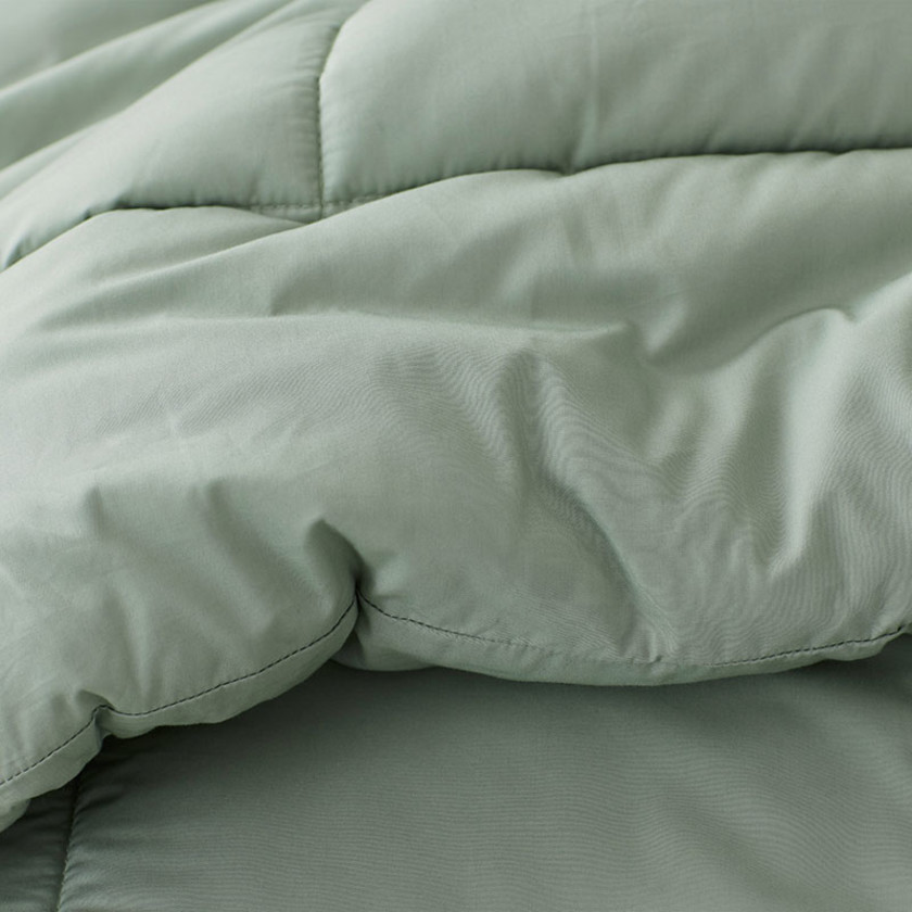 Classic Cool Cotton Percale Comforter - Thyme, Twin/Twin XL,Thyme