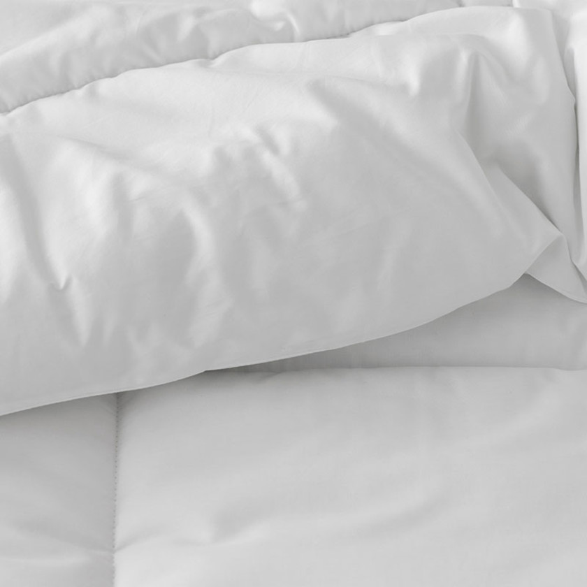 Classic Cool Cotton Percale Comforter - White, Twin/Twin XL,White