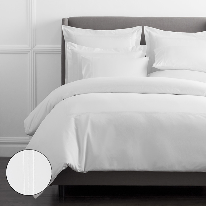 Dorset Stripe Luxe Smooth Egyptian Cotton Sateen Duvet Cover