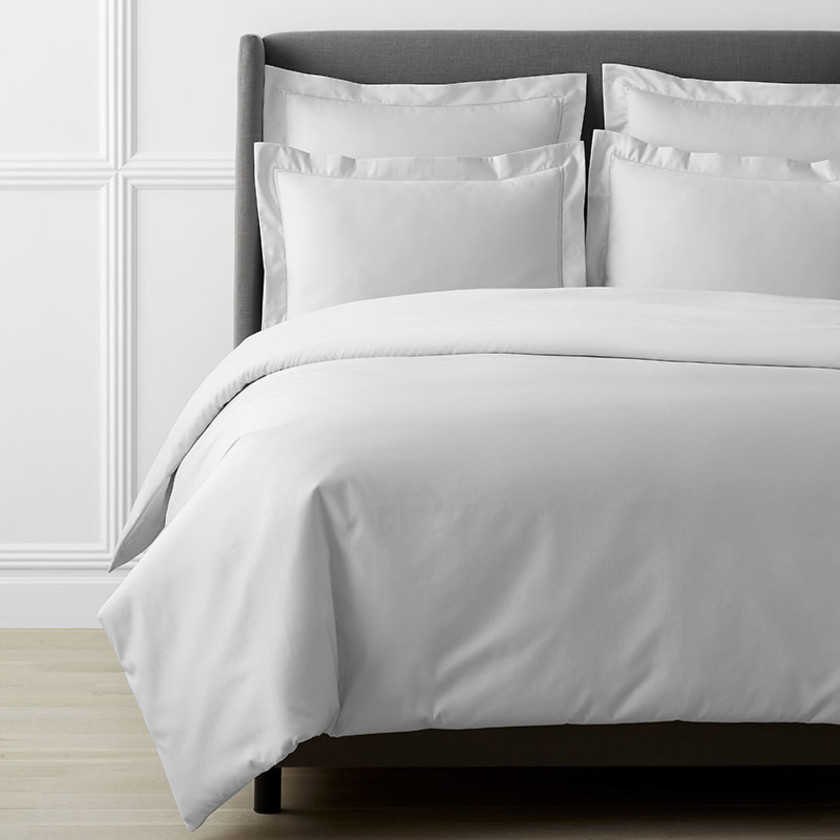 Luxe Smooth Egyptian Cotton Sateen Sham - Gray Mist, Standard,Gray Mist