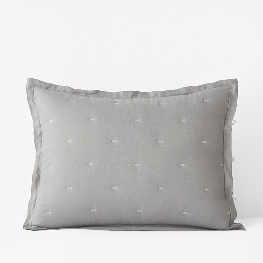 Premium Breathable Reversible Relaxed Linen Quilted Sham