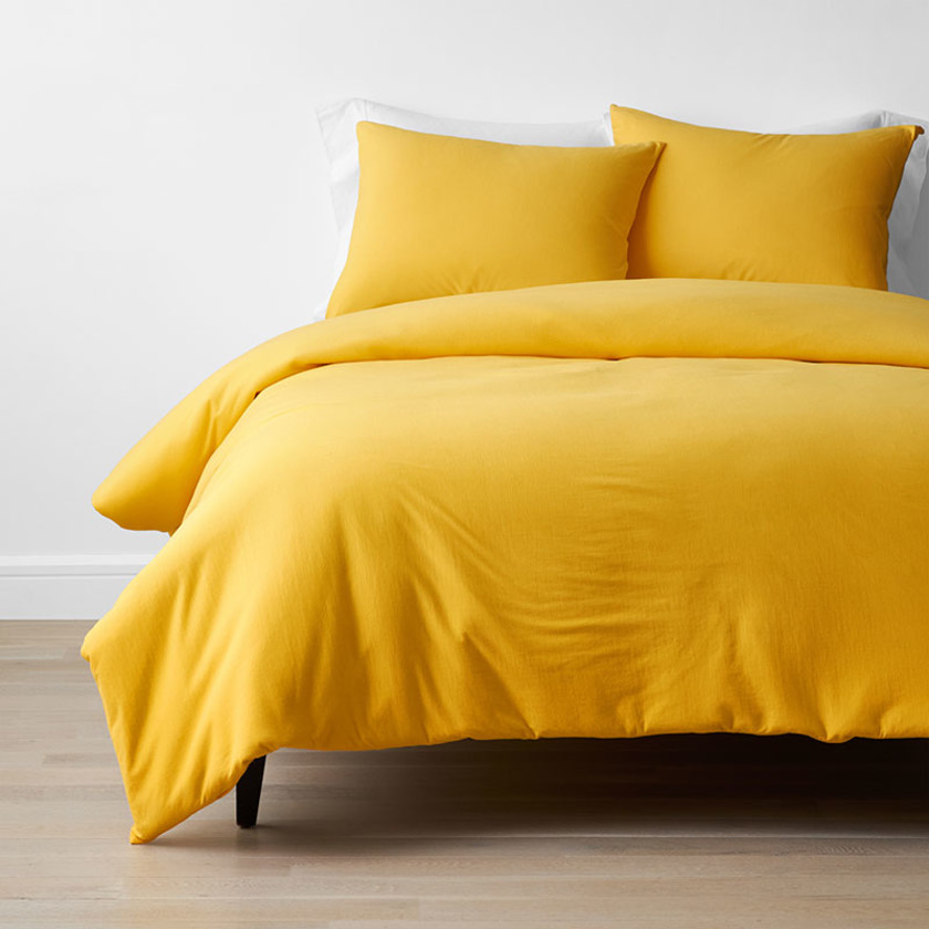 Classic Easy-Care Jersey Knit Bed Duvet Cover Set