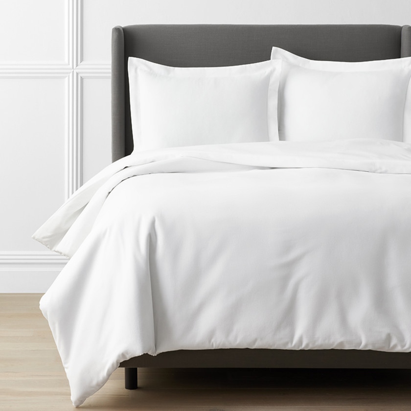 Premium Ultra-Cozy Cotton Velvet Flannel Solid Duvet Cover