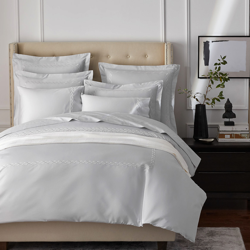 Marcella Premium Smooth Egyptian Cotton Sateen Sham,Fog
