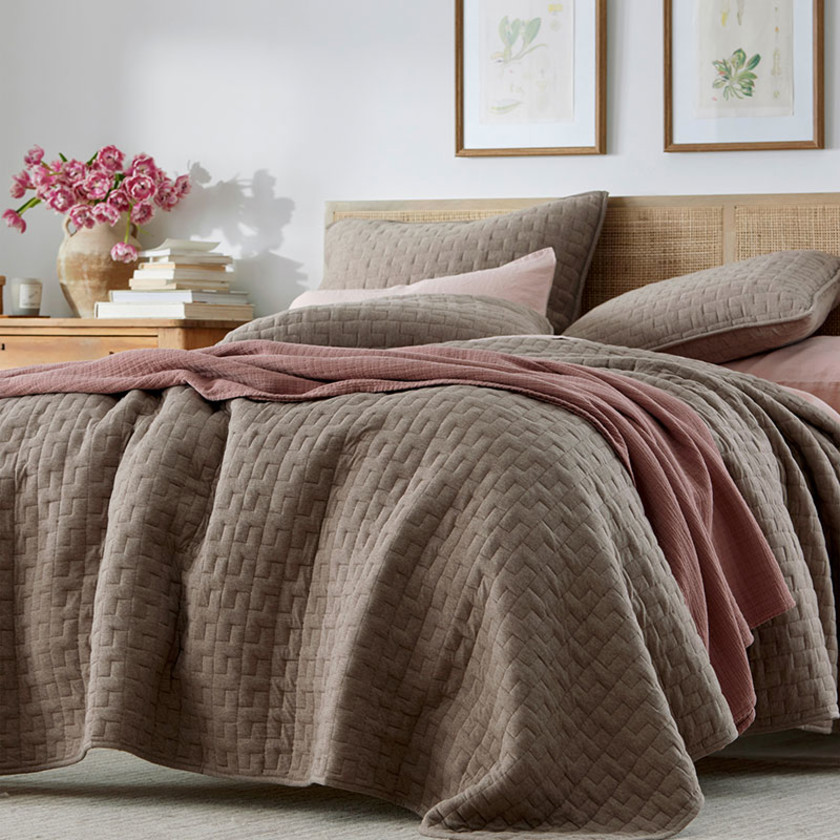Air Layer Sham - Cocoa Brown, Standard,Cocoa Brown