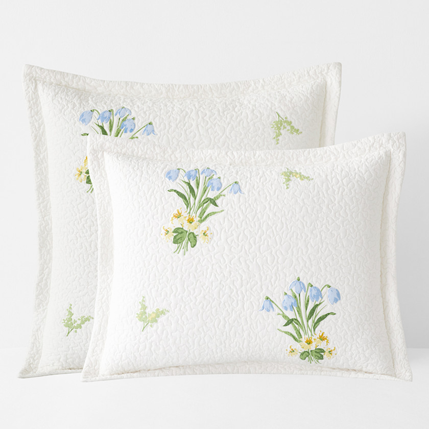 Cecelia Floral Cotton Matelasse Sham