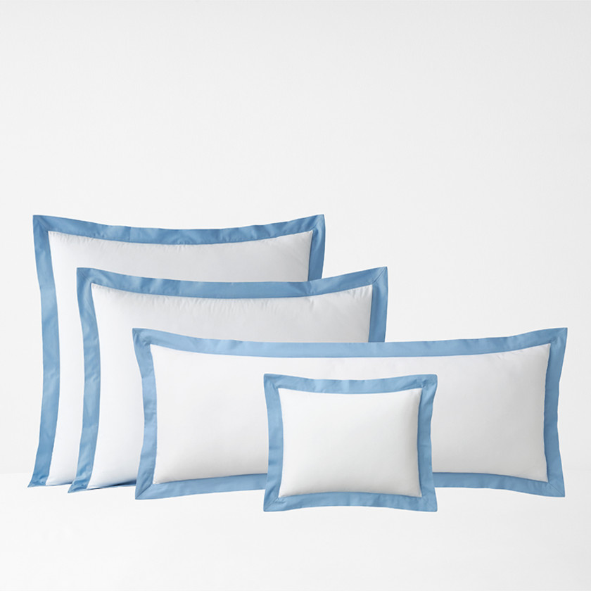 Solid Border Classic Cool Cotton Percale Sham