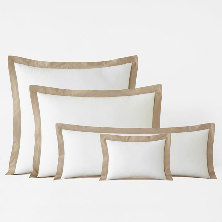 Solid Border Classic Cool Cotton Percale Sham