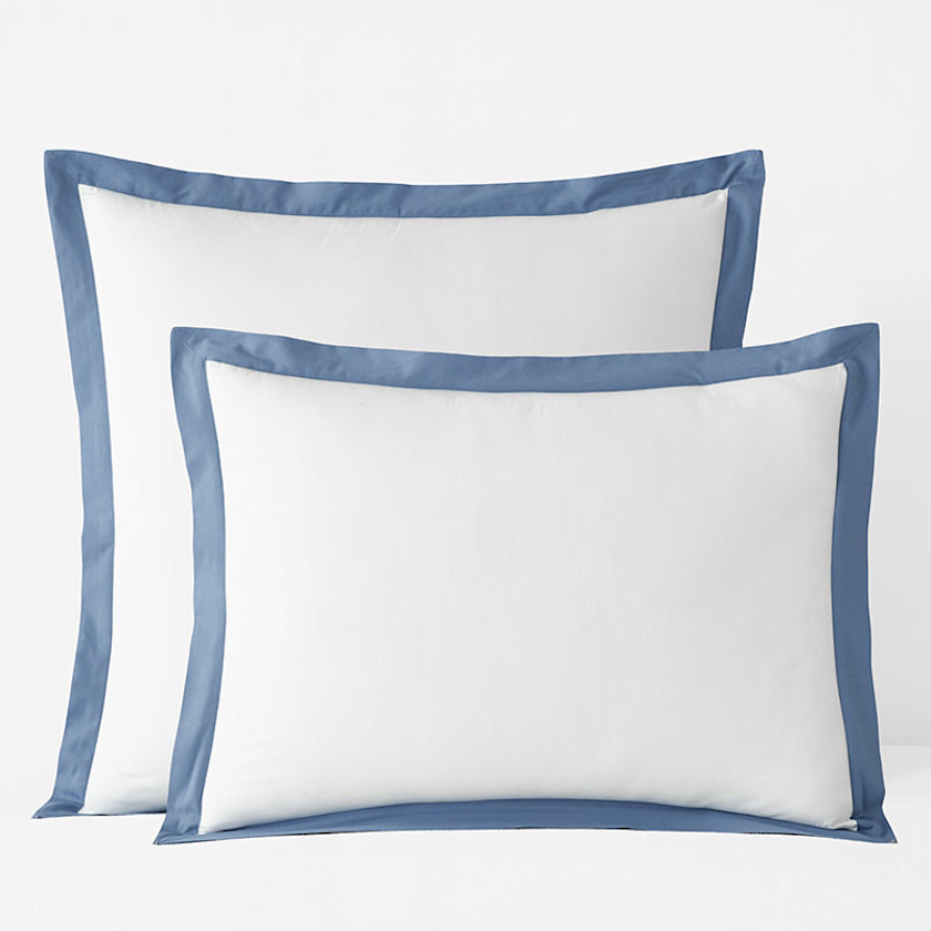 Solid Border Classic Cool Cotton Percale Sham