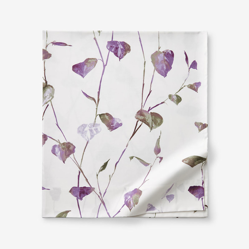 Spring Leaf Premium Smooth Wrinkle-Free Sateen Flat Bed Sheet