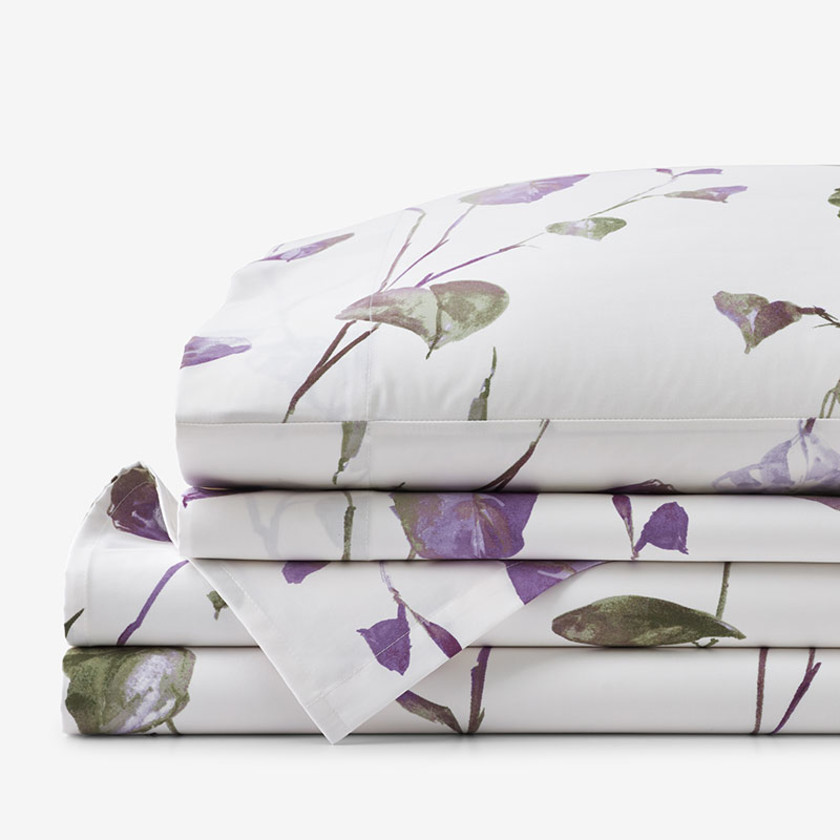 Spring Leaf Premium Smooth Wrinkle-Free Sateen Bed Sheet Set
