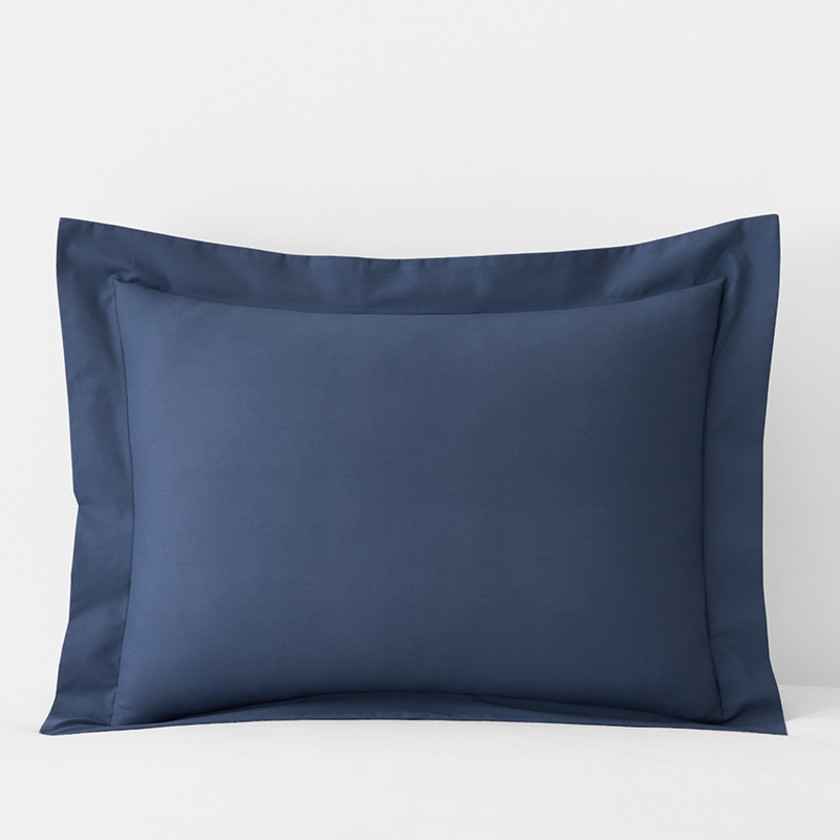 Brushed Cotton Sham - Blue, Standard,Blue