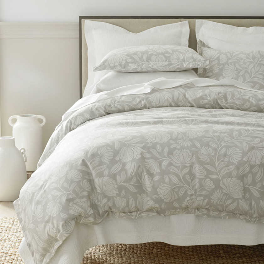 Maytime Premium Smooth Wrinkle-Free Sateen Sham - Light Gray, King,Light Gray