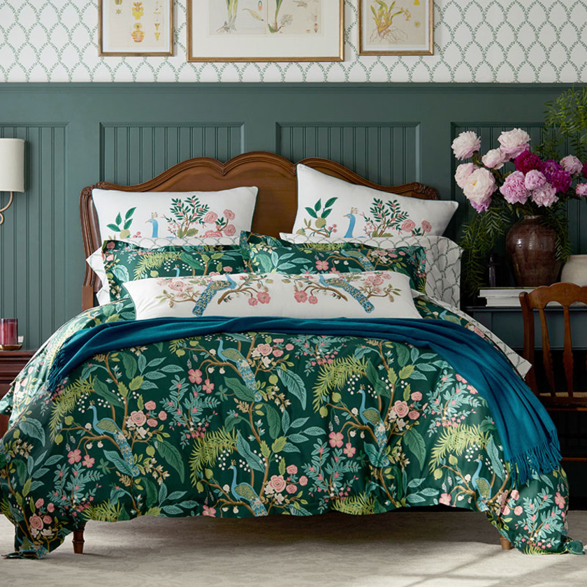 Peacock Classic Smooth Sateen Duvet Cover