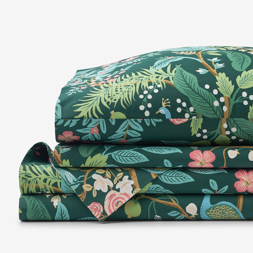 Peacock Classic Smooth Sateen Bed Sheet Set