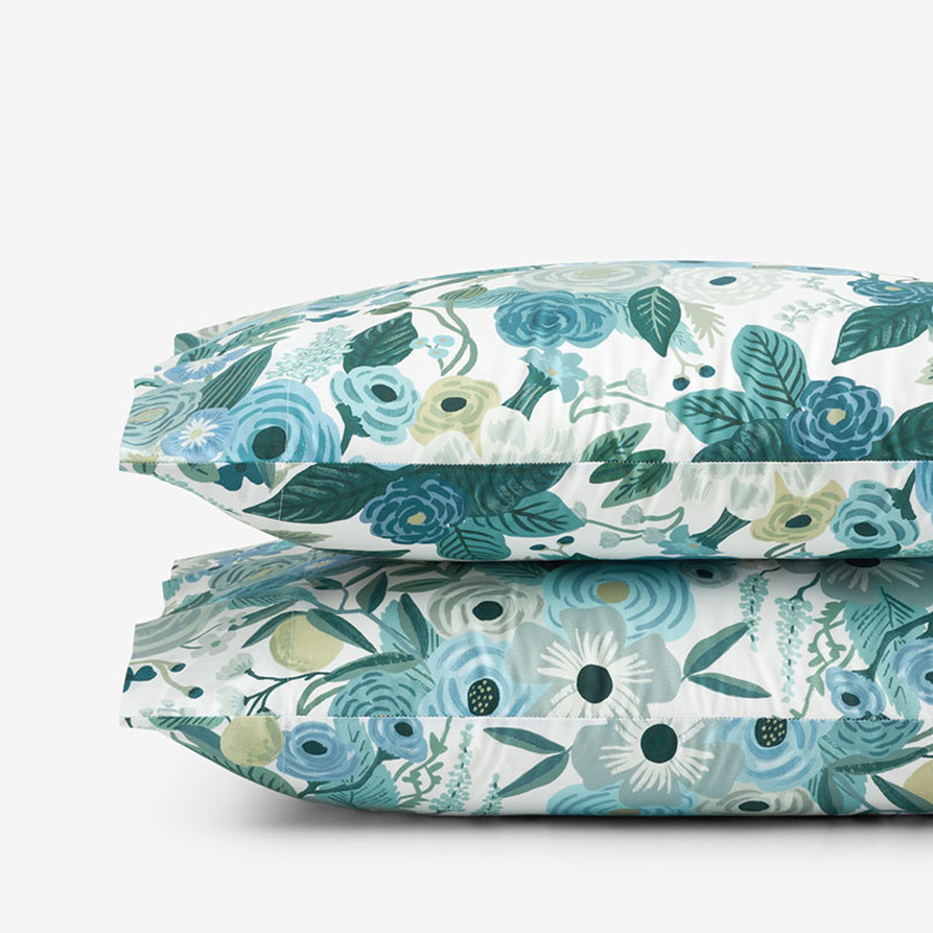 Garden Party Classic Cool Cotton Percale Pillowcase Set