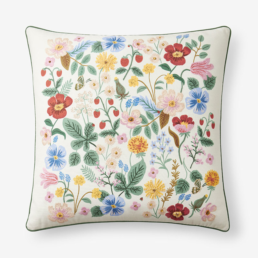 Strawberry Fields Decorative Square Pillow Cover