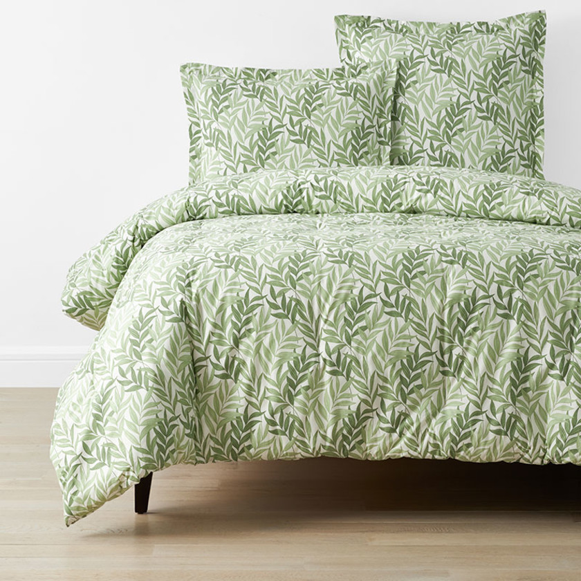 Tulum Leaf Classic Cool Cotton Percale Comforter