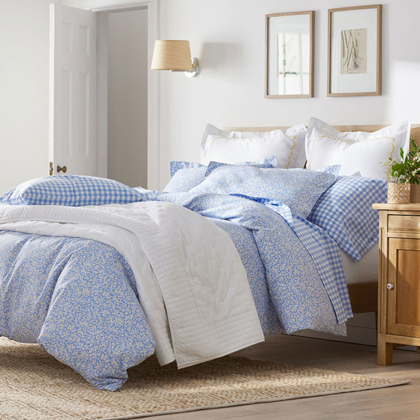 Serene Floral Classic Cool Percale Sham - Ditsy, Standard,Ditsy