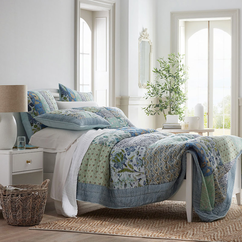 Riddhi Handcrafted Patchwork Quilted Sham - Multi, Euro,Multi