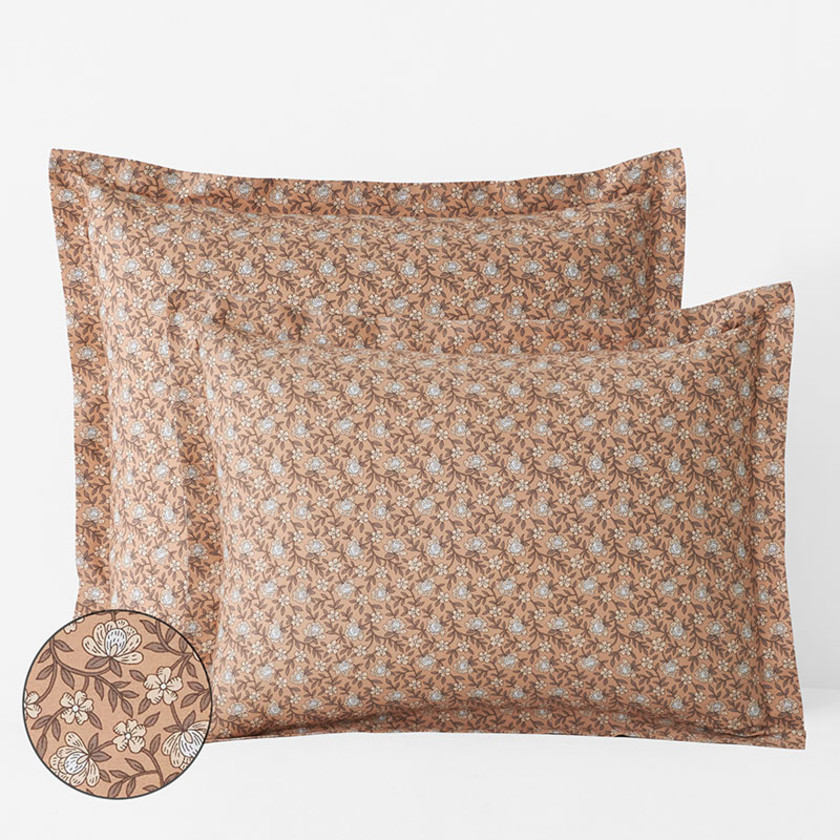 Mini Floral Vine Classic Cool Percale Sham