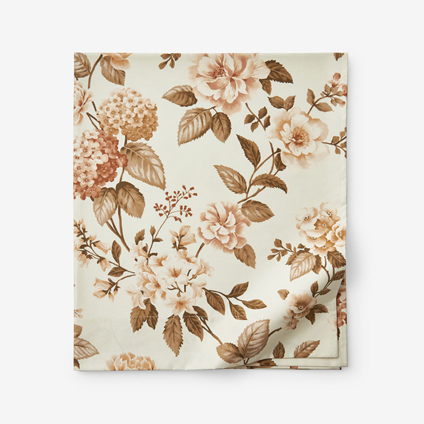 Blooming Flowers Premium Smooth Wrinkle-Free Sateen Flat Bed Sheet