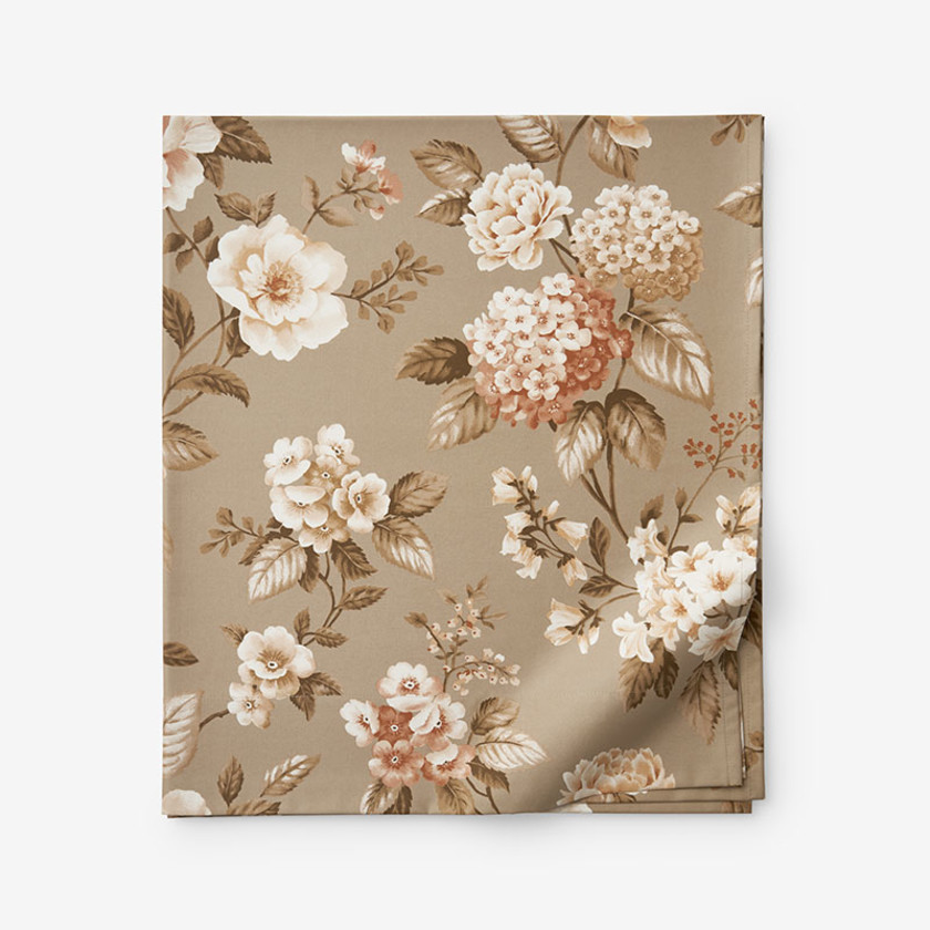 Blooming Flowers Premium Smooth Wrinkle-Free Sateen Flat Bed Sheet