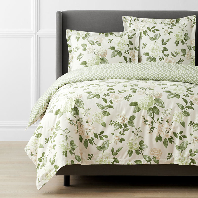 Blooming Flowers Premium Smooth Wrinkle-Free Sateen Reversible Duvet Cover