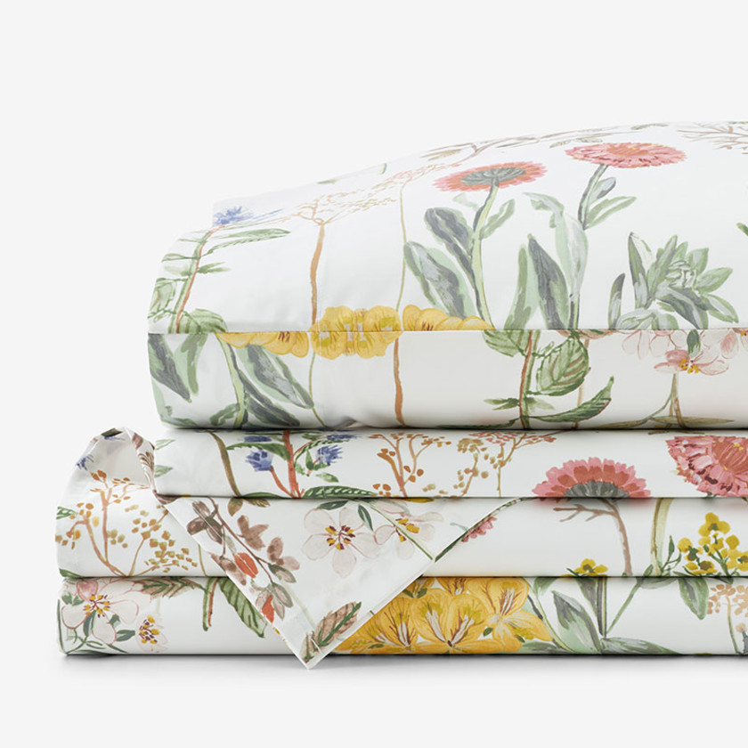 Lorea Premium King Sateen Bed Sheet Set