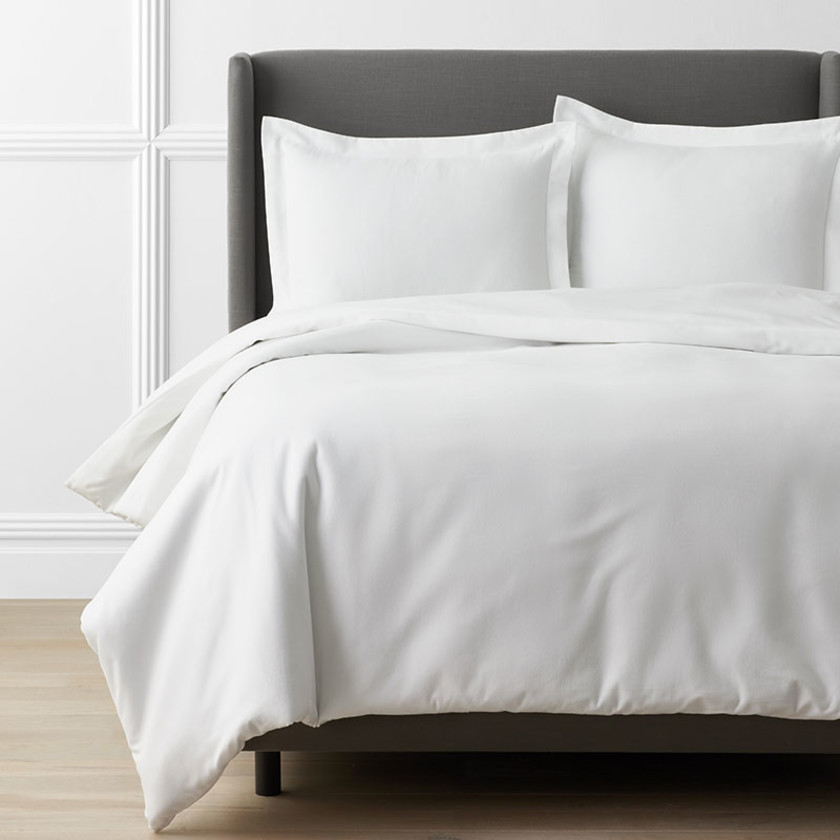 Classic Ultra-Cozy Cotton Velvet Flannel Solid Duvet Cover