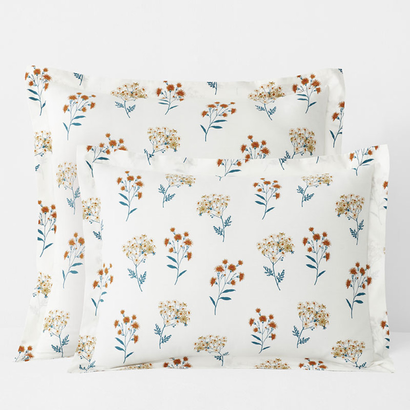 Stem Bouquet Classic Cool Cotton Percale Sham