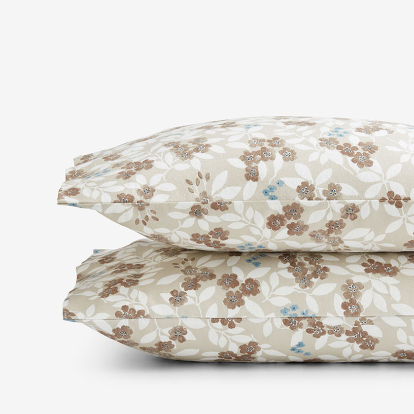 Holiday Print Classic Ultra-Cozy Cotton Velvet Flannel Pillowcase Set