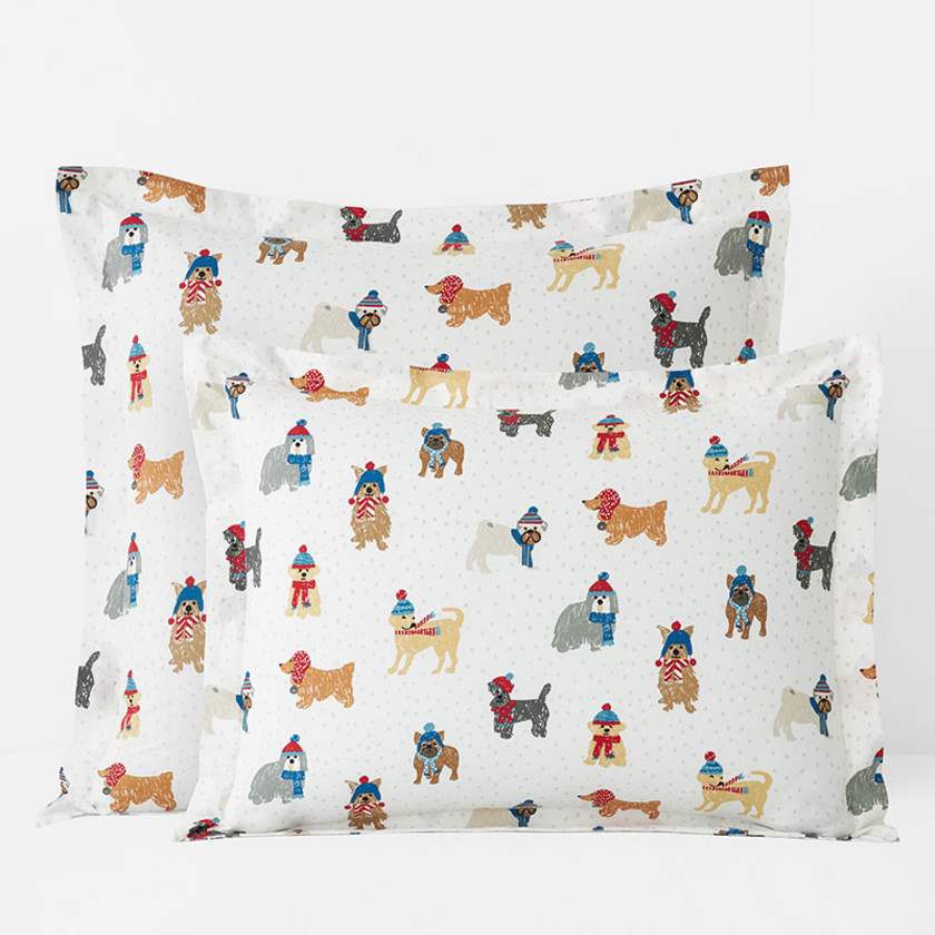 Dogs in Winter Classic Cool Cotton Percale Sham