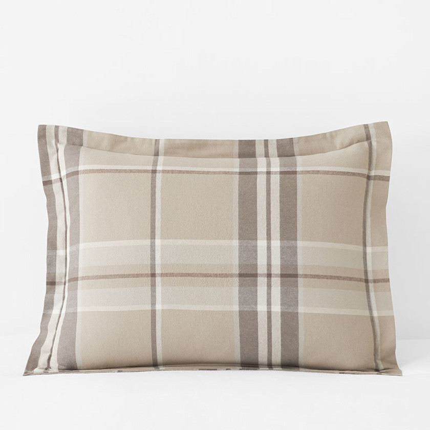 Classic Plaid Ultra-Cozy Cotton Velvet Flannel Sham