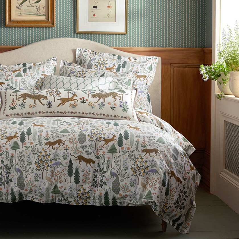 Menagerie Classic Smooth Sateen Sham - Beige Multi, Standard,Beige Multi