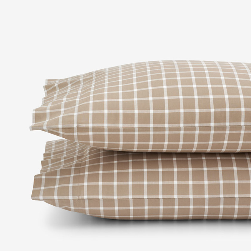 Classic Stripes and Plaids Cool Yarn-Dyed Cotton Percale Pillowcase Set