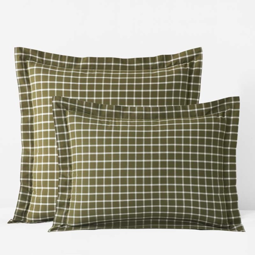 Classic Stripes and Plaids Cool Yarn-Dyed Cotton Percale Sham