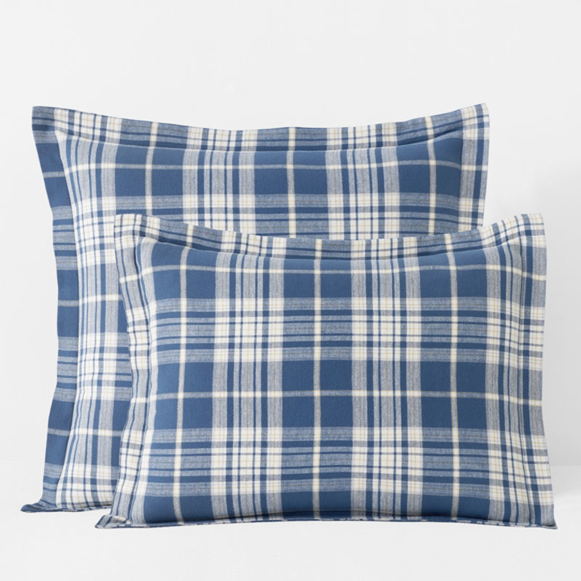 Classic Plaid Ultra-Cozy Cotton Velvet Flannel Sham