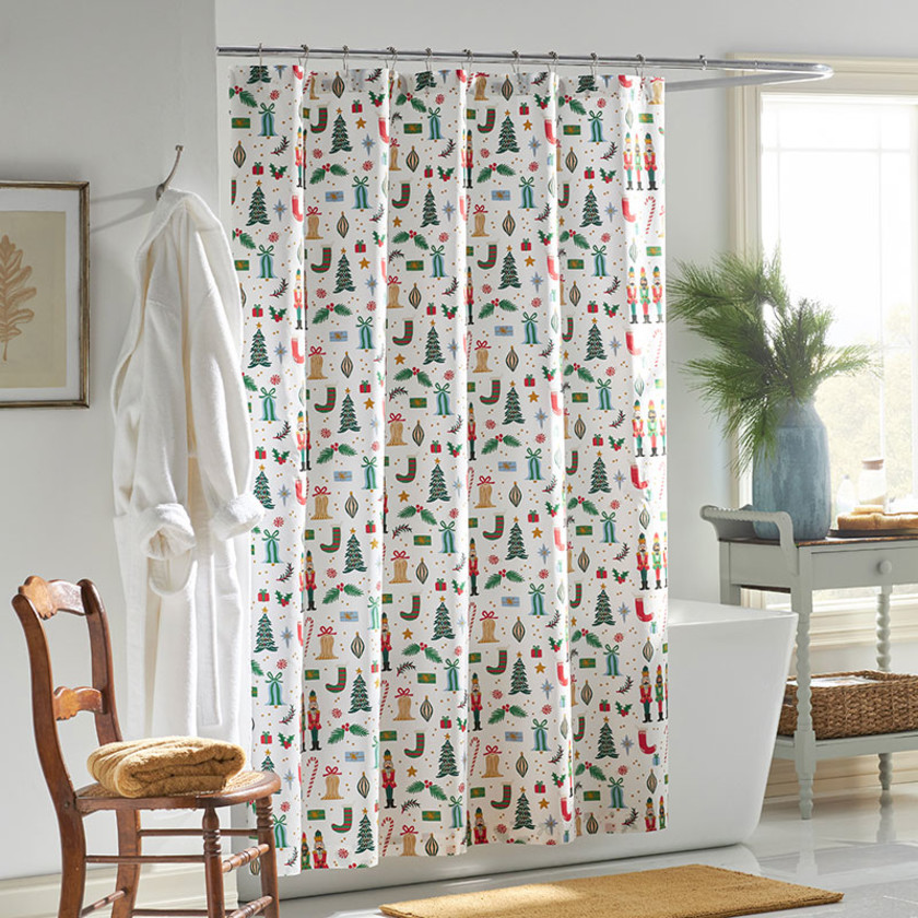 Nutcracker Classic Cool Cotton Percale Shower Curtain