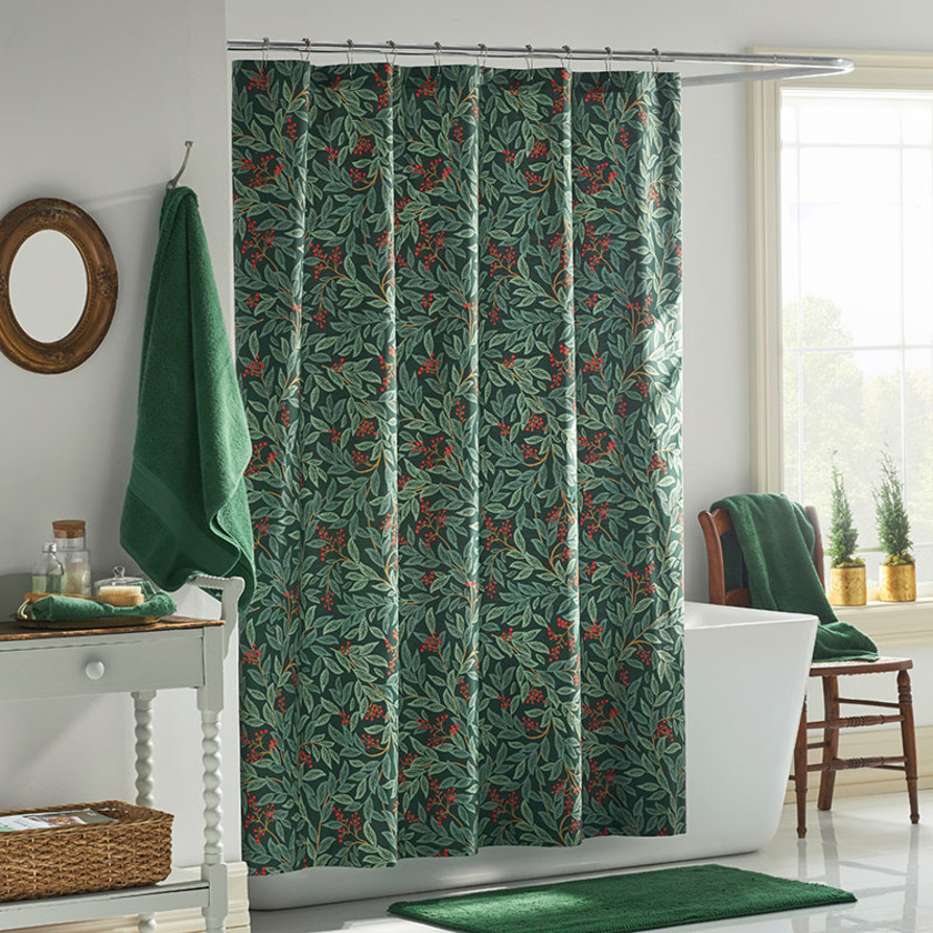 Willowberry Classic Cool Cotton Percale Shower Curtain