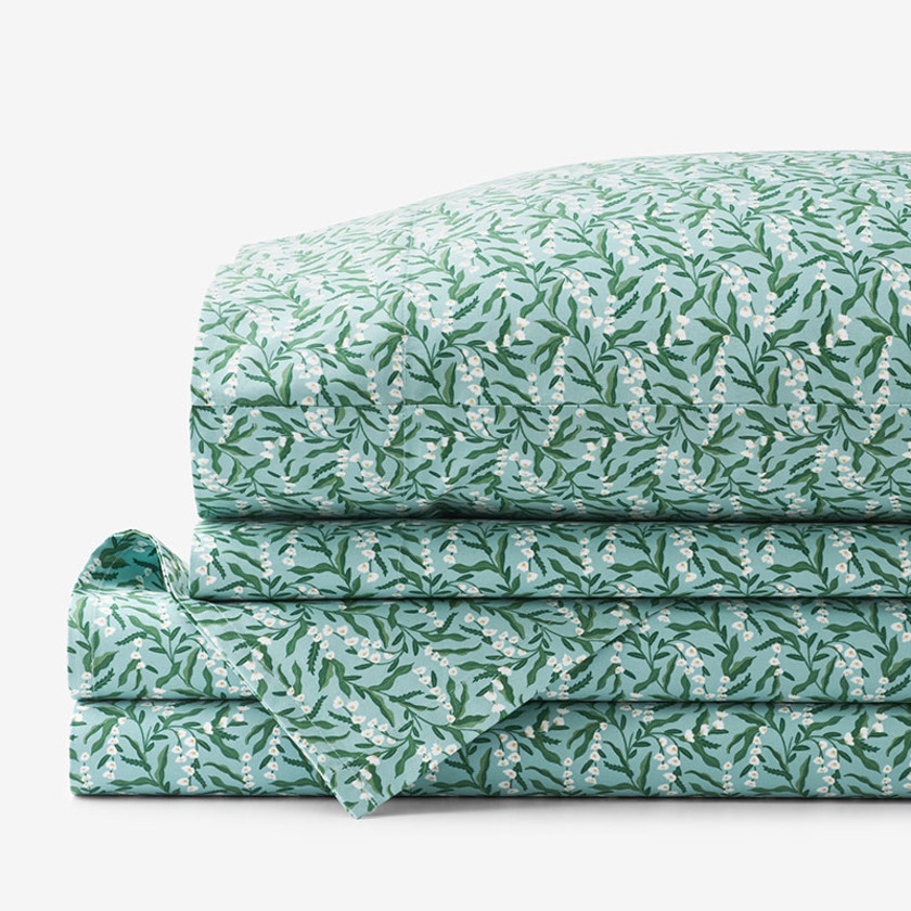 Lily of the Valley Classic Smooth Sateen Bed Sheet Set