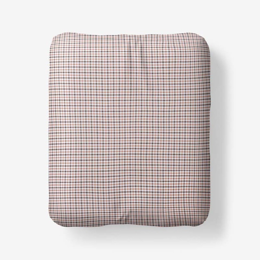 Classic Stripes and Plaids Cool Yarn-Dyed Cotton Percale Fitted Bed Sheet