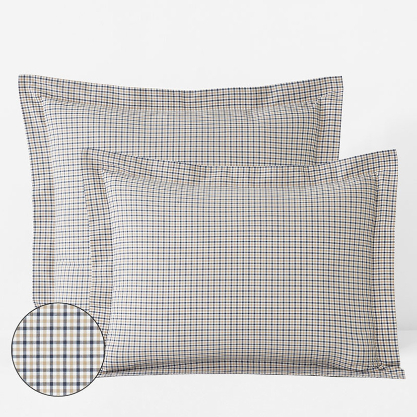 Classic Stripes and Plaids Cool Yarn-Dyed Cotton Percale Sham