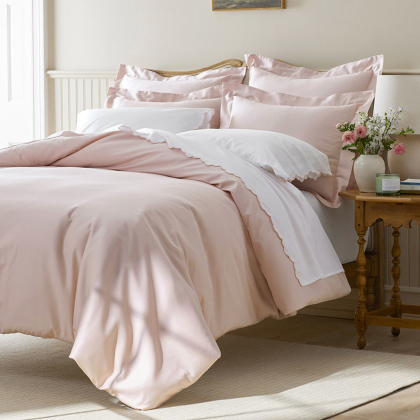 Classic Smooth Sateen Solid Bed Sheet Set - Blush, Twin XL,Blush