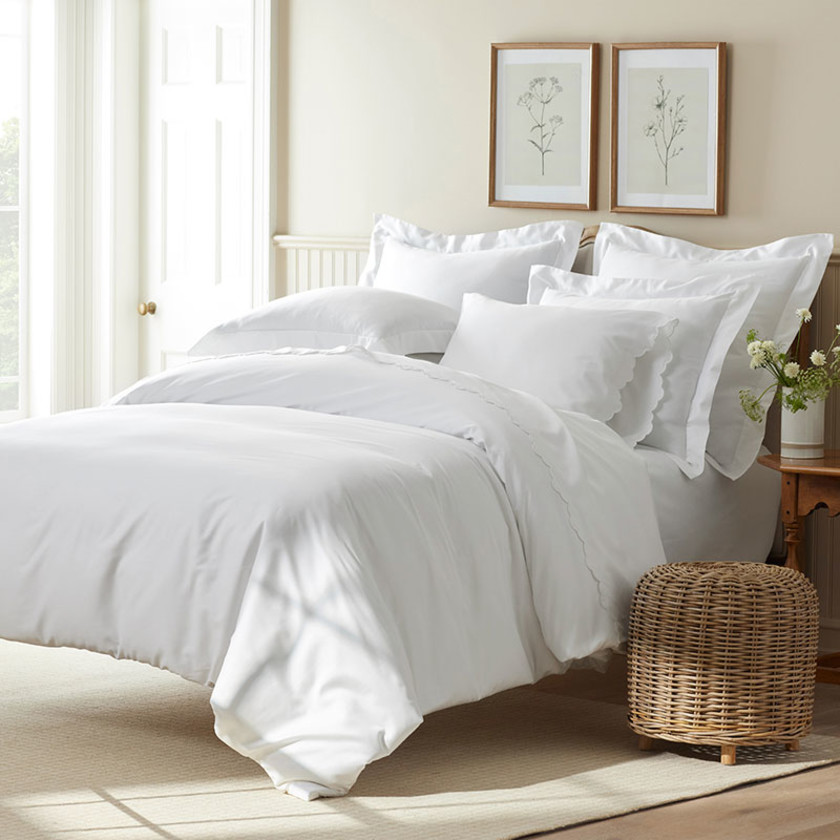 Classic Smooth Sateen Solid Fitted Bed Sheet - White, Twin XL,White