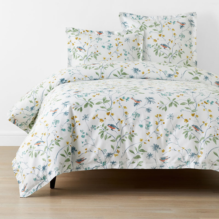Bird in Spring Classic Smooth Sateen Duvet Cover