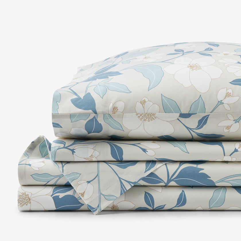 Clemencia Classic Cool Cotton Percale Bed Sheet Set