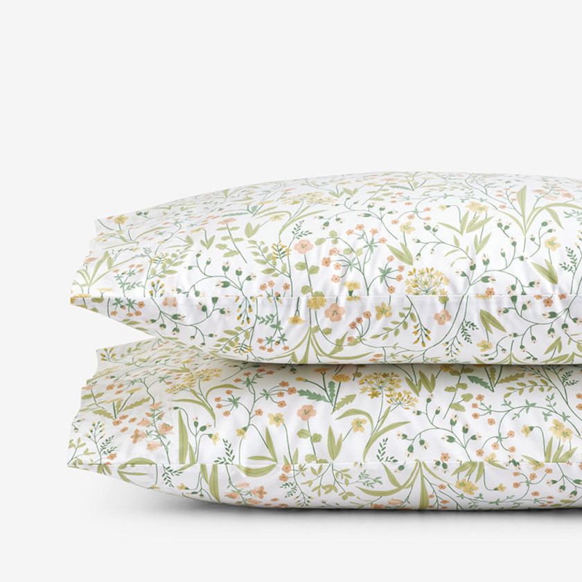 Clemencia Classic Cool Cotton Percale Pillowcase Set