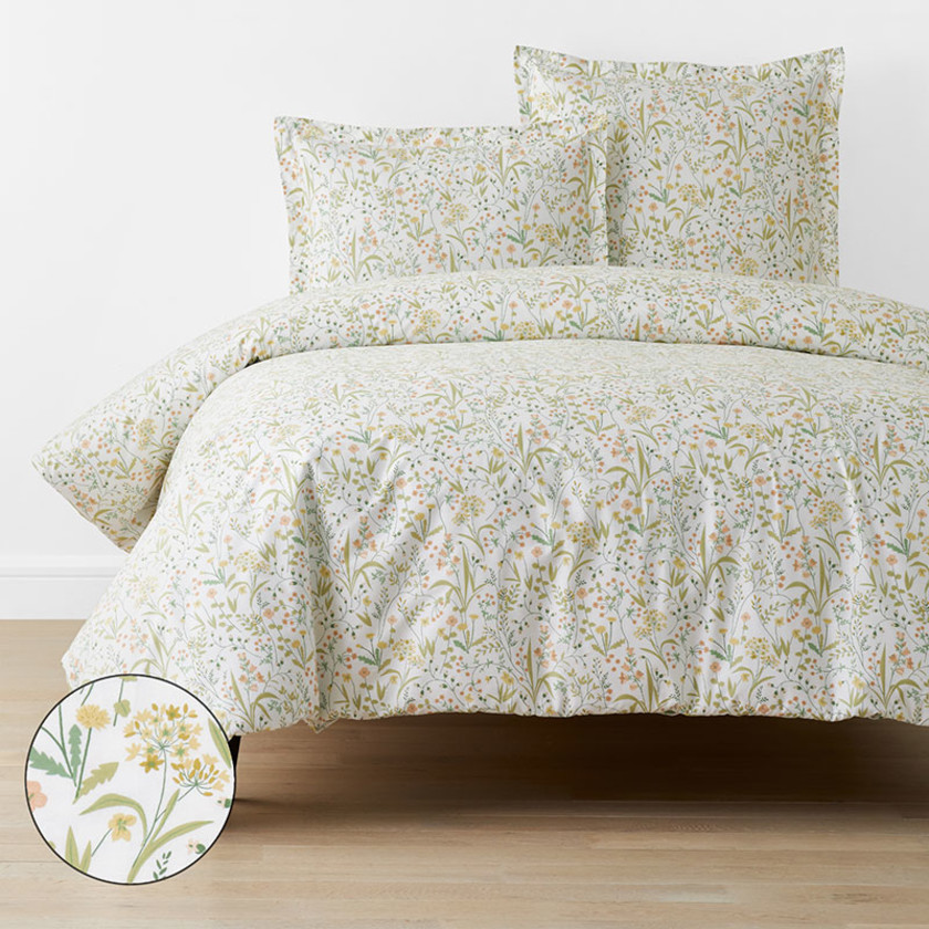 Clemencia Classic Cool Cotton Percale Duvet Cover
