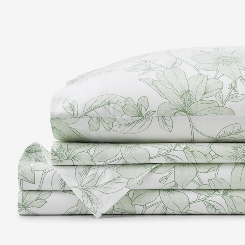 Spring Vine Classic Smooth Sateen Bed Sheet Set